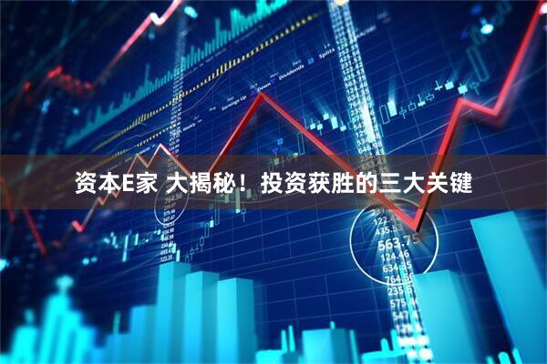 资本E家 大揭秘！投资获胜的三大关键